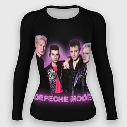 Рашгард женский 80s Depeche Mode neon, цвет: 3D-принт