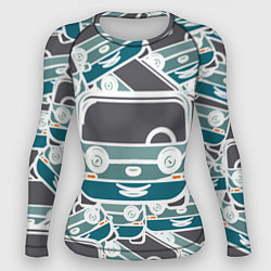 Рашгард женский Абстракция машина, цвет: 3D-принт