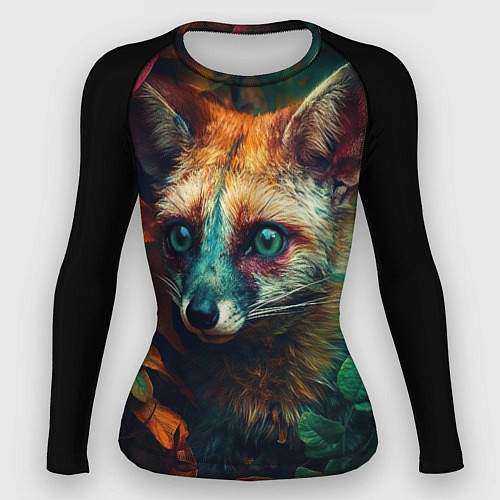 Женский рашгард Лисица в лесу / 3D-принт – фото 1