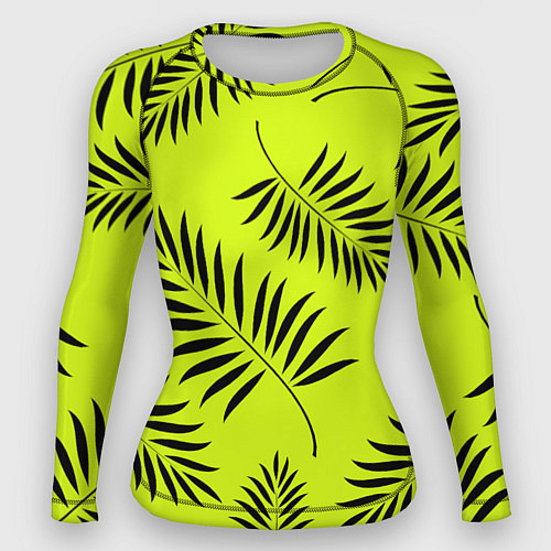 Женский рашгард Пальмовые ветви / 3D-принт – фото 1