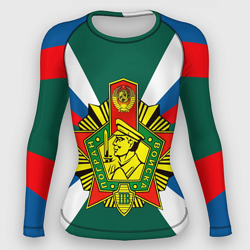 Женский рашгард Пограничные войска России / 3D-принт – фото 1