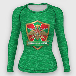 Рашгард женский День Пограничника, цвет: 3D-принт