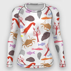 Рашгард женский Морской пейзаж, цвет: 3D-принт