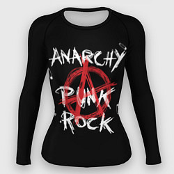 Рашгард женский Анархия - панк рок, цвет: 3D-принт