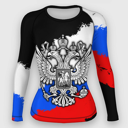 Женский рашгард Триколор - герб РФ / 3D-принт – фото 1