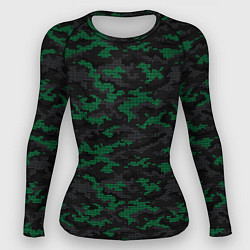 Женский рашгард Точечный камуфляжный узор Spot camouflage pattern