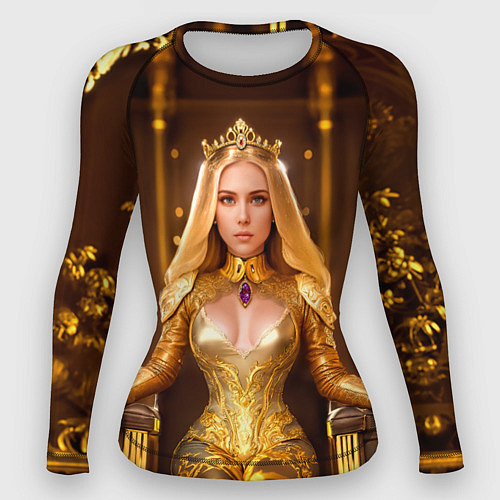Женский рашгард Девушка королева на троне / 3D-принт – фото 1