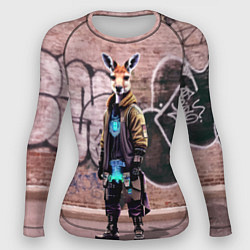 Рашгард женский Dude kangaroo - Bronx - New York, цвет: 3D-принт