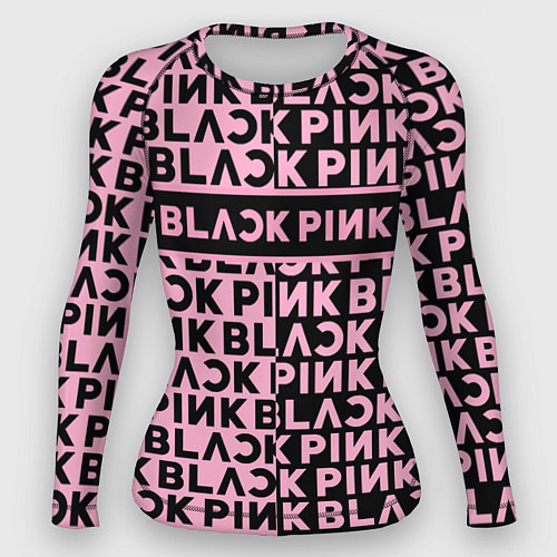 Женский рашгард Blackpink - pink text / 3D-принт – фото 1