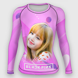 Рашгард женский Blackpink Lisa pink, цвет: 3D-принт