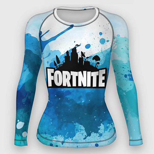 Женский рашгард Fortnite Logo Paint / 3D-принт – фото 1