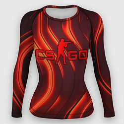 Рашгард женский CS GO red neon, цвет: 3D-принт