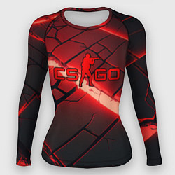 Женский рашгард CS GO red neon