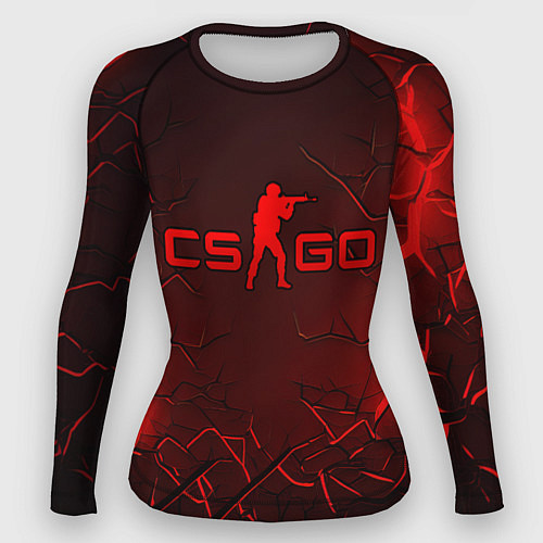 Женский рашгард CSGO logo dark red / 3D-принт – фото 1