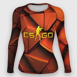Рашгард женский CSGO orange logo, цвет: 3D-принт