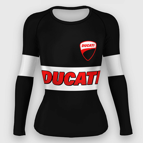 Женский рашгард Ducati motors - черный / 3D-принт – фото 1