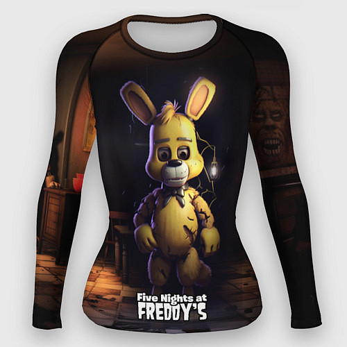 Женский рашгард Spring Bonnie Five Nights at Freddys / 3D-принт – фото 1