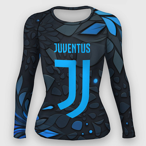 Женский рашгард Juventus blue logo / 3D-принт – фото 1