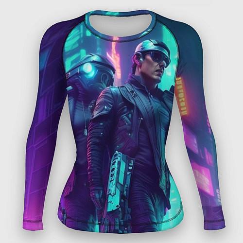 Женский рашгард Киберлюди / 3D-принт – фото 1