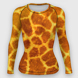 Рашгард женский Шкура жирафа - текстура, цвет: 3D-принт