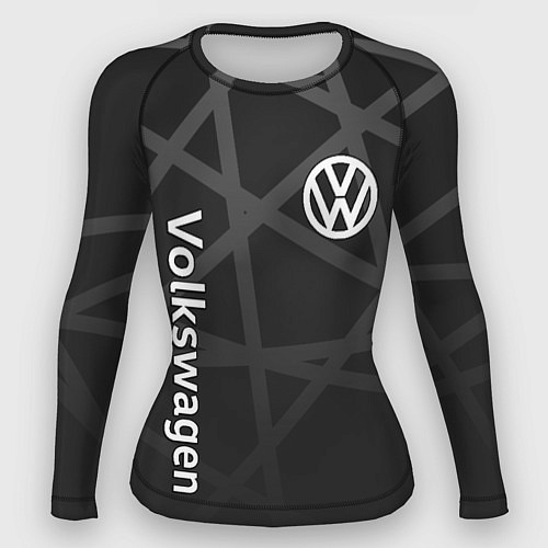 Женский рашгард Volkswagen - classic black / 3D-принт – фото 1