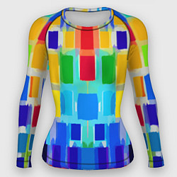 Женский рашгард Colorful strips - pop art - vogue