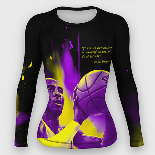 Женский рашгард Цитата - Коби Брайант / 3D-принт – фото 1