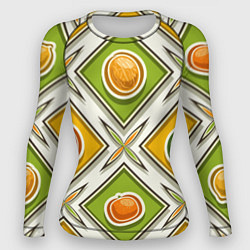 Женский рашгард Fruits and berries pattern