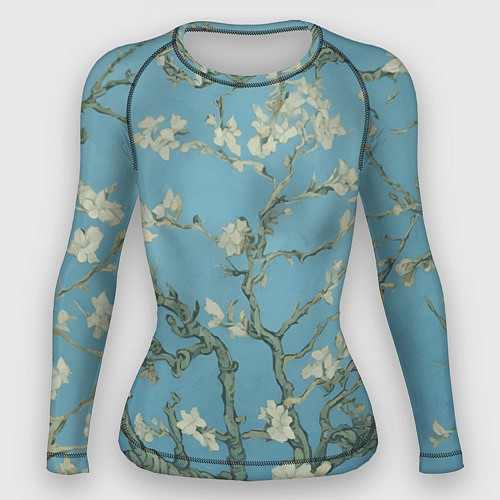 Женский рашгард Цветущие ветки миндаля - картина ван Гога / 3D-принт – фото 1