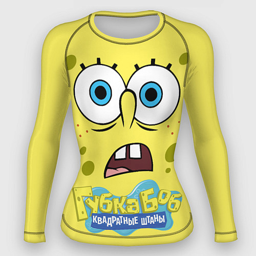 Женский рашгард Спанч Боб квадратные штаны / 3D-принт – фото 1