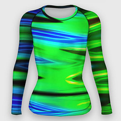 Женский рашгард Green blut geometry