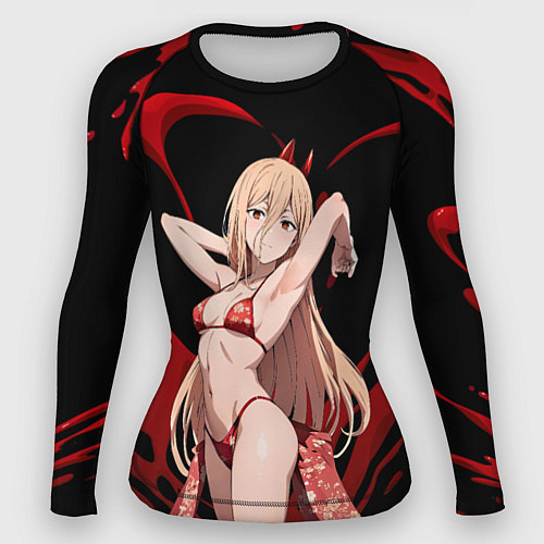 Женский рашгард Пауэр - демон крови / 3D-принт – фото 1