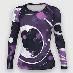 Женский рашгард Фиолетовый космос - нейросеть