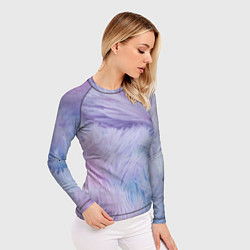 Рашгард женский Розово-голубая шерсть, цвет: 3D-принт — фото 2