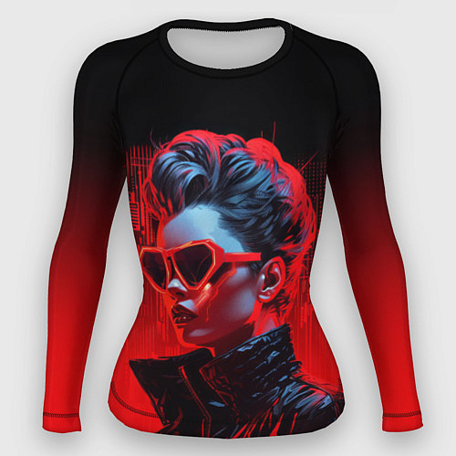 Женский рашгард Cyberpunk girl / 3D-принт – фото 1