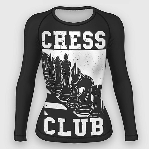 Женский рашгард Шахматный клуб / 3D-принт – фото 1