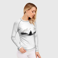 Рашгард женский Умиротворение, цвет: 3D-принт — фото 2