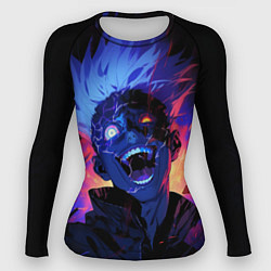 Рашгард женский Сатору Годжо в безумии - Магическая битва, цвет: 3D-принт