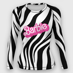 Рашгард женский Ретро Барби - паттерн полосок зебры, цвет: 3D-принт