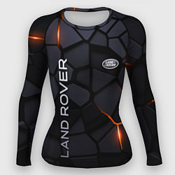 Рашгард женский Land Rover - плиты с эффектом свечения, цвет: 3D-принт