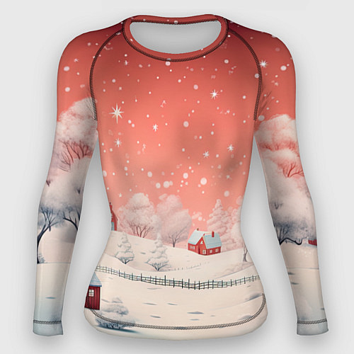 Женский рашгард Волшебство новогодней ночи / 3D-принт – фото 1