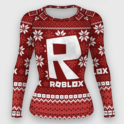 Женский рашгард Roblox christmas sweater / 3D-принт – фото 1