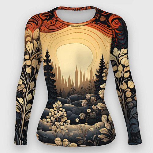 Женский рашгард Волшебные орнаменты / 3D-принт – фото 1