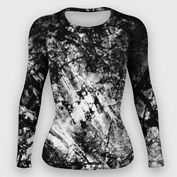 Женский рашгард Зимний лес узоры