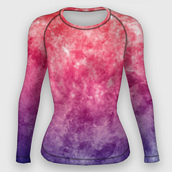 Рашгард женский Абстракция - сине-красные облака, цвет: 3D-принт