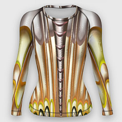 Женский рашгард Абстрактный рисунок по мотивам крыла бабочки