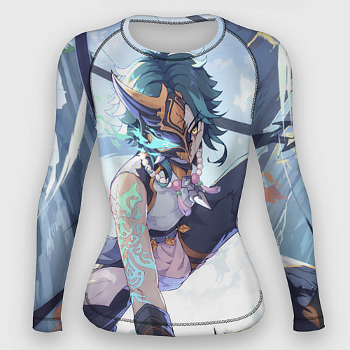 Женский рашгард Genshin Impact Сяо Xiao Mask / 3D-принт – фото 1