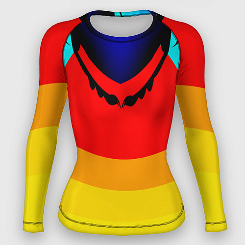 Женский рашгард Цветные фигуры / 3D-принт – фото 1