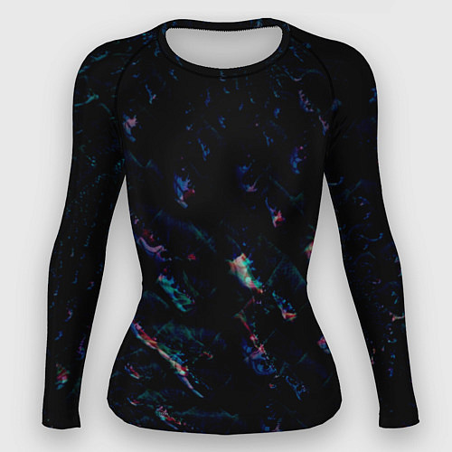 Женский рашгард Лазурные сапфиры / 3D-принт – фото 1