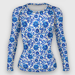Женский рашгард Гжель классика